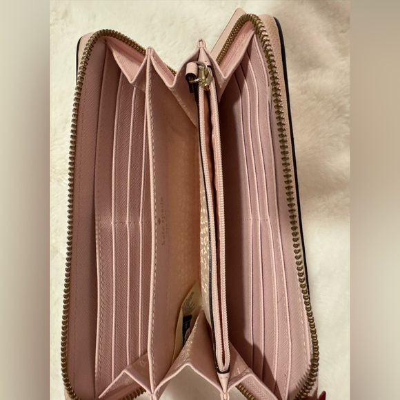 Kate Spade New York Laurel Way Neda Saffiano Leather Zip Around Wallet - Picture 4 of 5